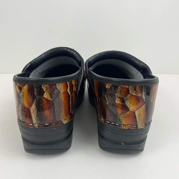 Dansko Professional Clogs Brown Gold Shiny Leather Women’s Size US 6.5-7 / EU 37 - Picture 5 of 16
